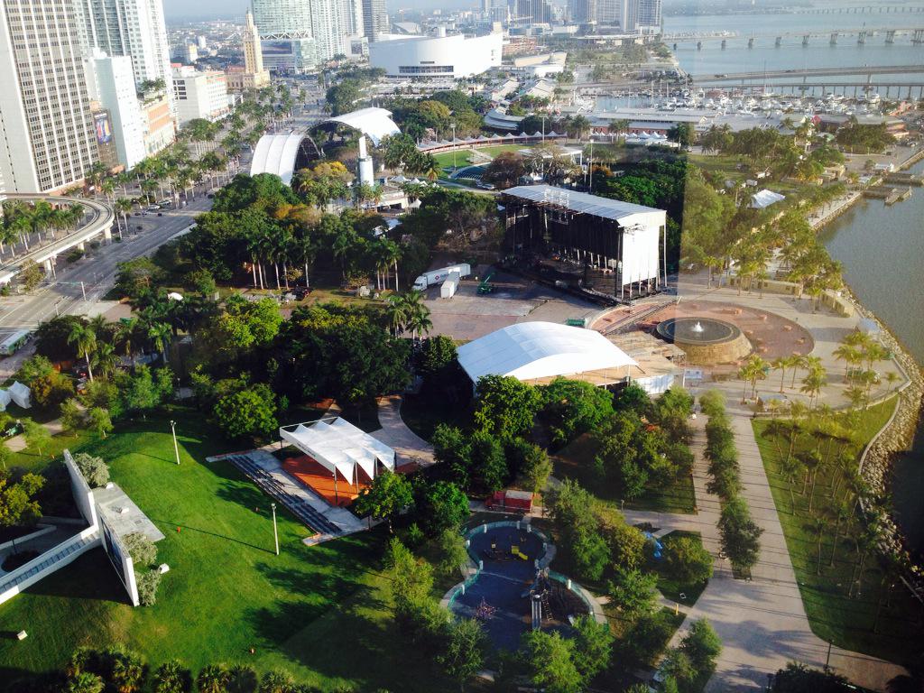 view from my room in #Miami #setup @UltraMusicM_ @ultramusicfest @CityofMiami @MiamiandBeaches .Missing it by 3 days