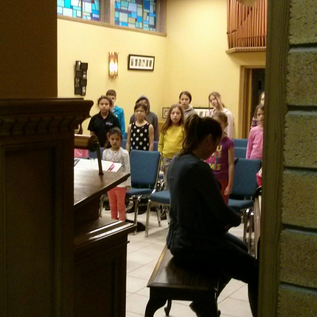 Extra rehearsal on a rainy morning to prepare for our trip to Kingston. Happy Spring!
