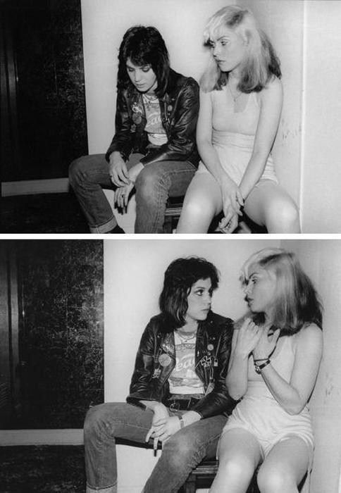 PunKandStuff's tweet photo. Backstage, Debbie Harry and Joan Jett http://t.co/ZTbhU8KeX6