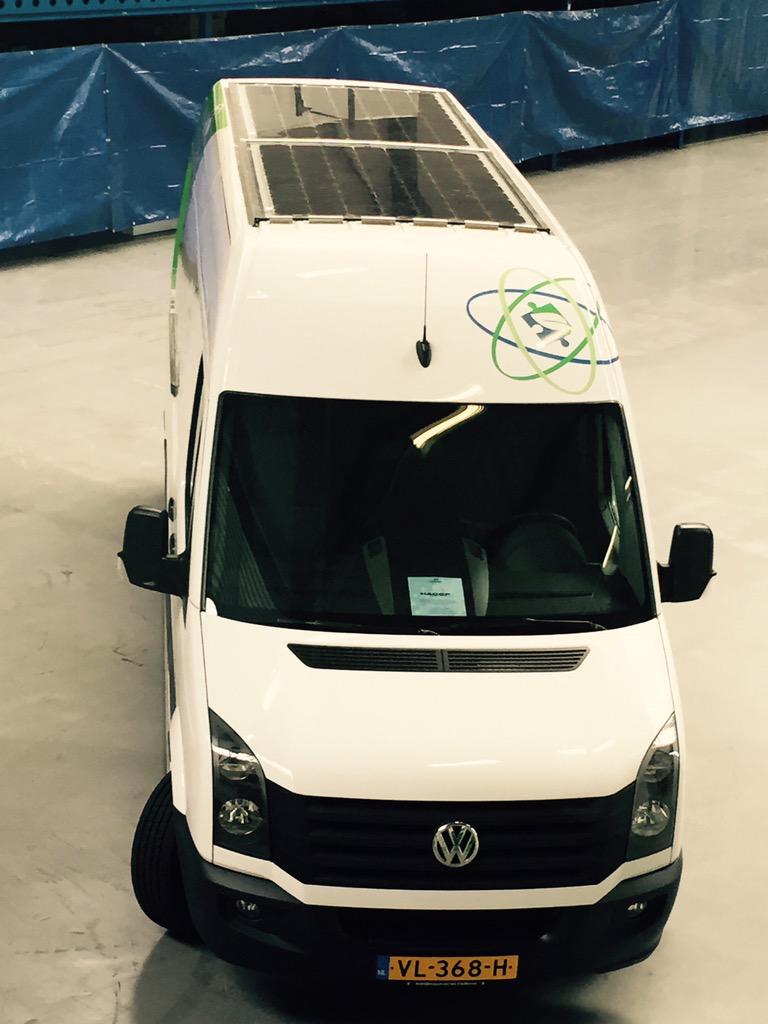 #duurzaam voertuig wordt gekoeld door #zonnepanelen #versenfijn