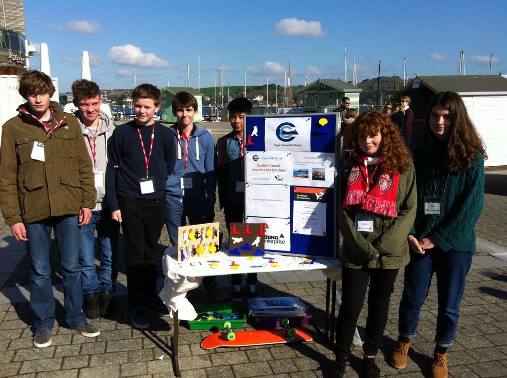CornwallYE's tweet photo. Great to see @capeenterprise from @capeschool exhibiting at Spring Trade Fair today at Events Square in Falmouth http://t.co/ZDYSLU5WKC