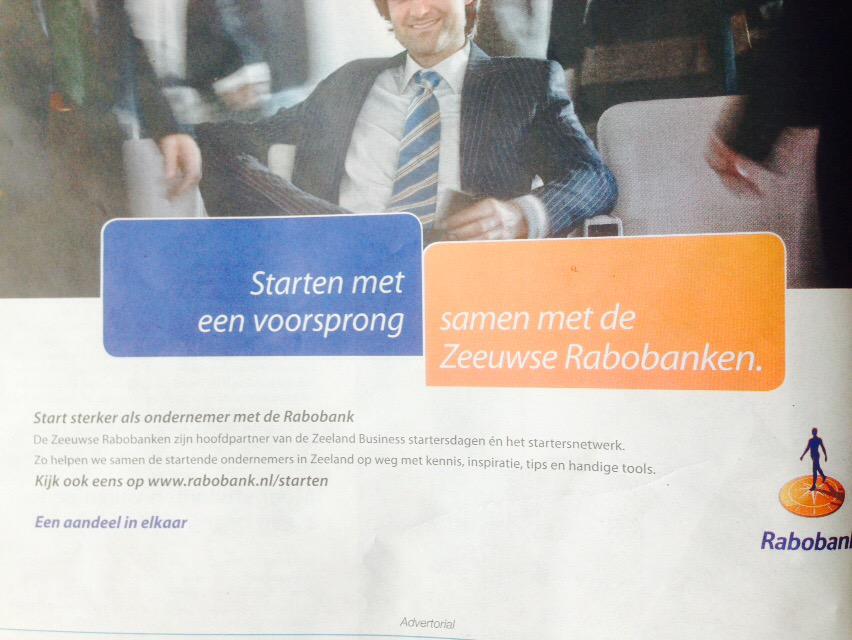 ZeelandBusiness's tweet image. Vandaag id @pzcredactie artikel over de kick-off van ons #startersnetwerk in samenwerking met de Rabobank @rabooost