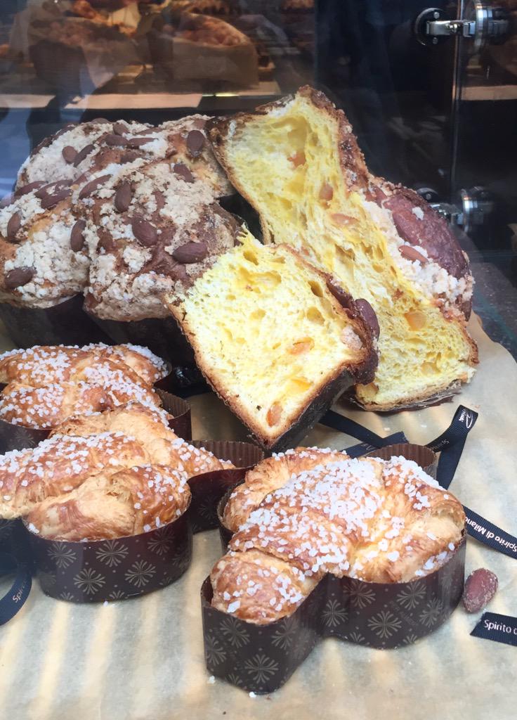 Princi's Wardour st Italia Easter bread/cake great place to hang out drink coffee eat cake listen to Italia hubbub..