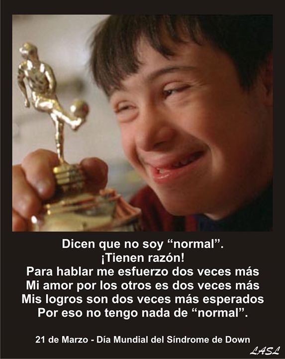 Tal vez no sean normales... Más bien son EXTRAORDINARIOS. ¡Feliz #DiaInternacionalSindromedeDown!
Vía <a href="/AnahsDAV/">MLG por la Vida</a>.