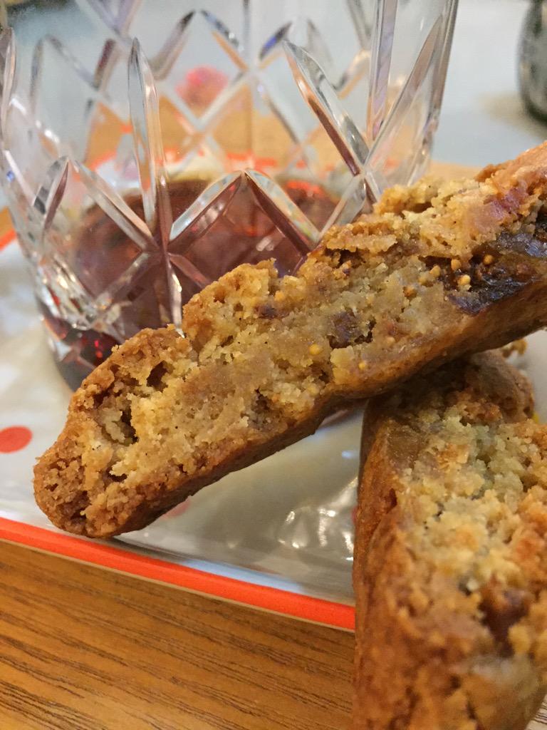 DymocksBendigo's tweet photo. Oh yum! “@TaminickCellars: Fig, Ginger and Muscat Biscotti thanks to @booksforcooksAU and @rosamitchellau cook book! http://t.co/YL1P94S8tD”