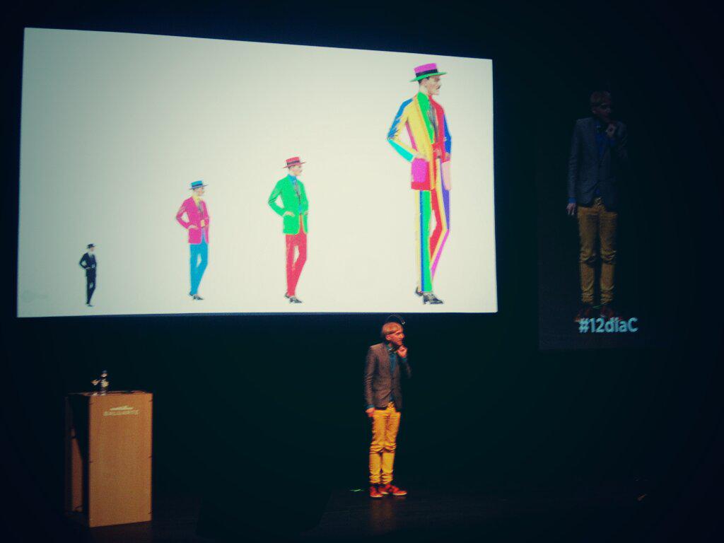 srta_witty's tweet photo. "Antes me vestía de forma que quedase bien, ahora busco que suene bien" #12diaC #NeilHarbisson http://t.co/L4HSFBgWE0