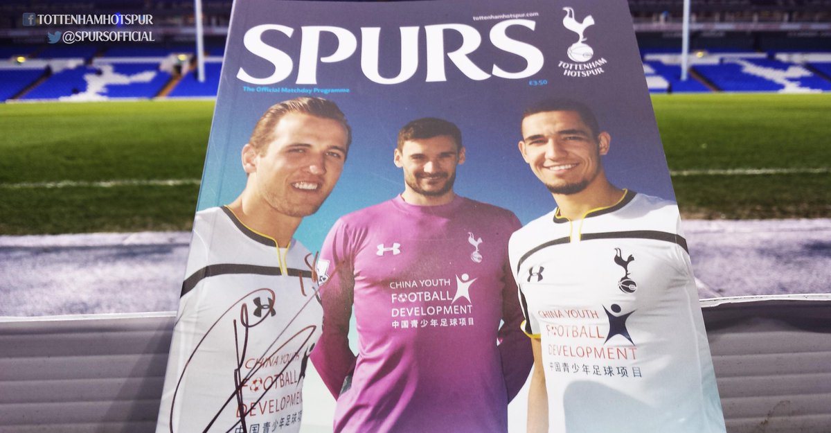 RT & follow @SpursOfficial for a chance to win an official matchday programme signed by hat-trick hero @hkane28!