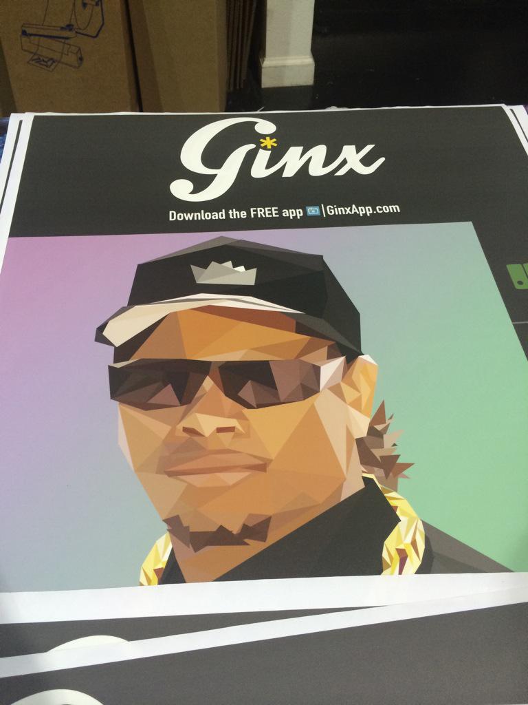 ginxapp's tweet photo. Eazy-E will make his *#SxswMusic2015 debut today.. Great creative collaboration @Robert87Rains @Walls360 http://t.co/89LuTOqVlK