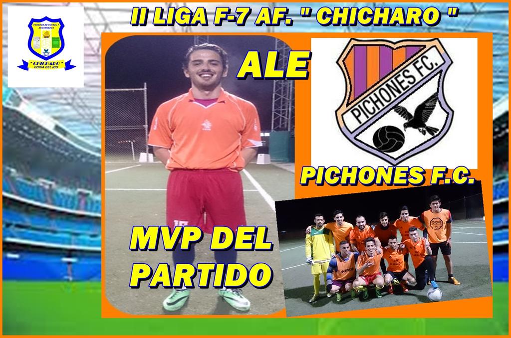 TROFEOCHICHARO's tweet photo. MVP DEL PARTIDO 
ALE (PICHONES FC)
@pichonesf_c 
En http://t.co/SyEnzYgqPw lo puedes ver y opinar todas las páginas. http://t.co/4u2AgFwsGa