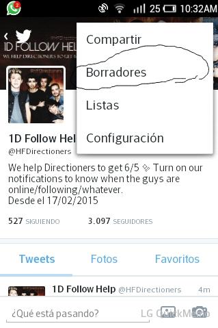 HFDirectioners's tweet photo. Como hacer drafts. Repetir el 1er paso por lo menos 50 veces y el 2do solo cuando quieras enviar el spam http://t.co/5e2B2md1Ro