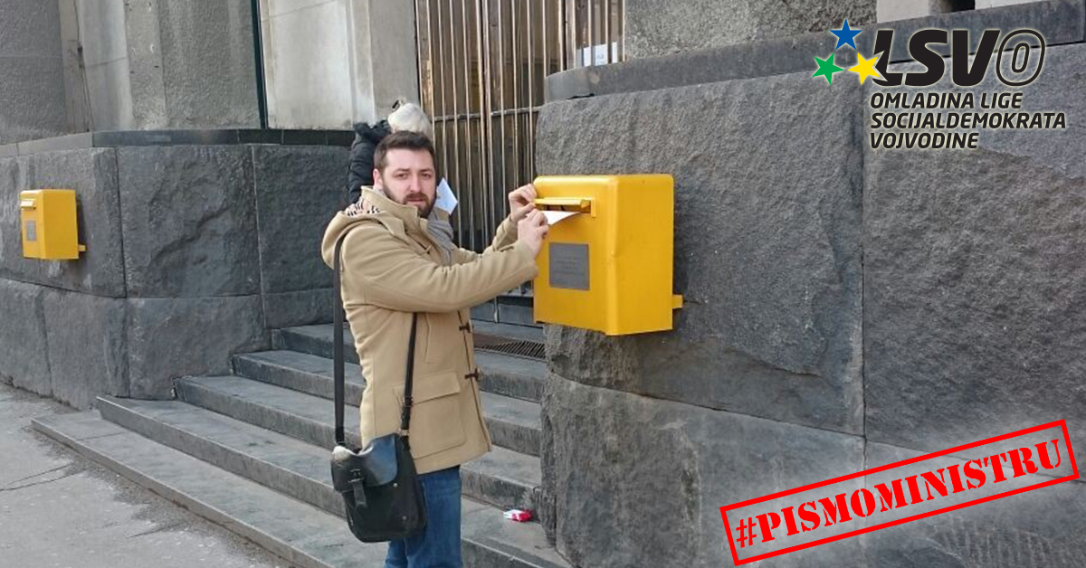 LSVOmladina's tweet photo. Vladan Keljević iz Pančeva u ime LSVO poslao je #pismoministru. Piši i ti! #nepostojecazanimanja http://t.co/ZNG5nEshVX