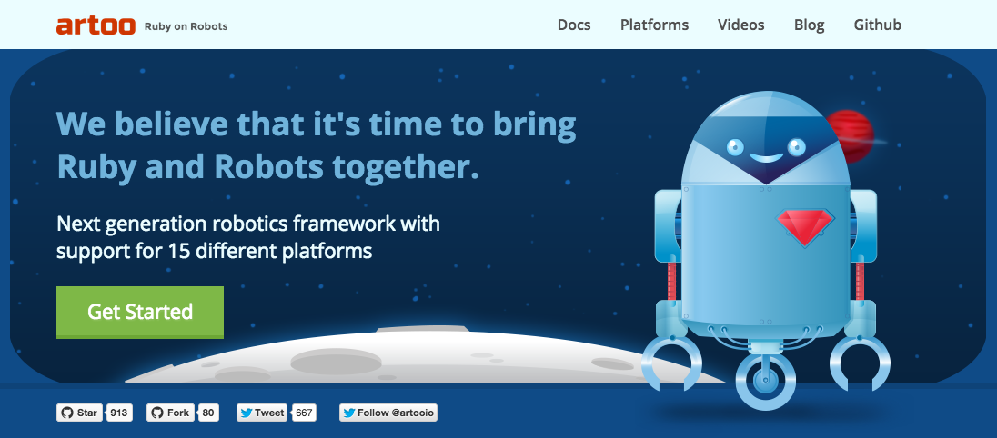 Robots on Rails—Web-languages are rapidly infiltrating the IoT buff.ly/1AQLbjh <a href="/artooio/">Artoo</a> <a href="/hybrid_group/">The Hybrid Group</a>