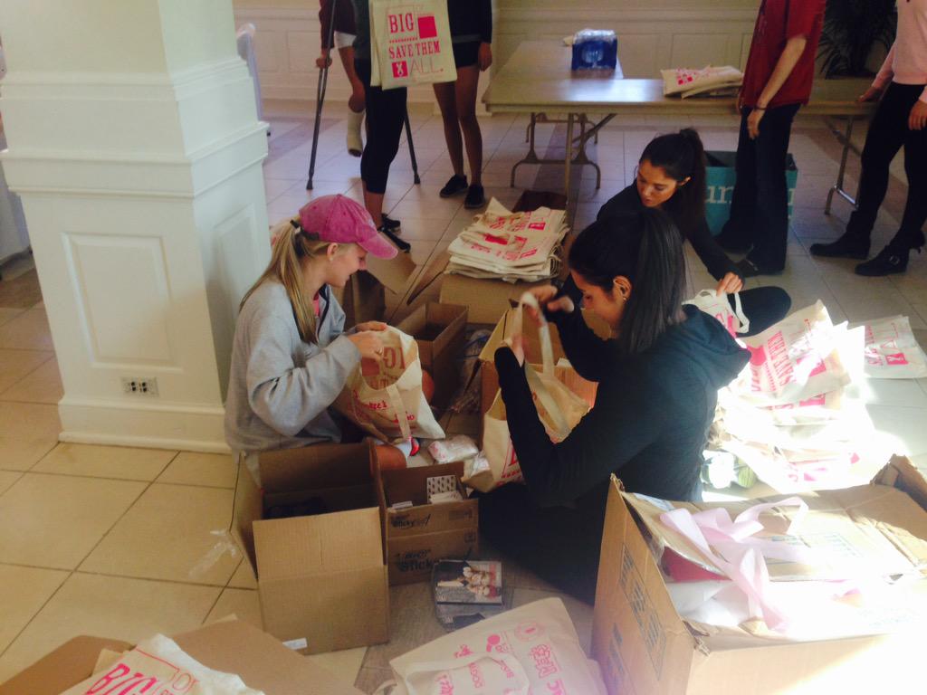 Connor girls working hard to set up for tonight's event - see you all tonight!!