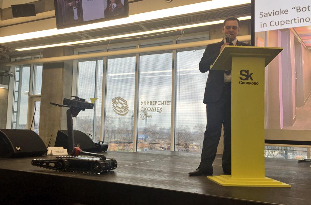 InnopolisU's tweet image. Профессор @InnopolisU Евгений Магид: Робототехника - это счастье для всех #skrobotics