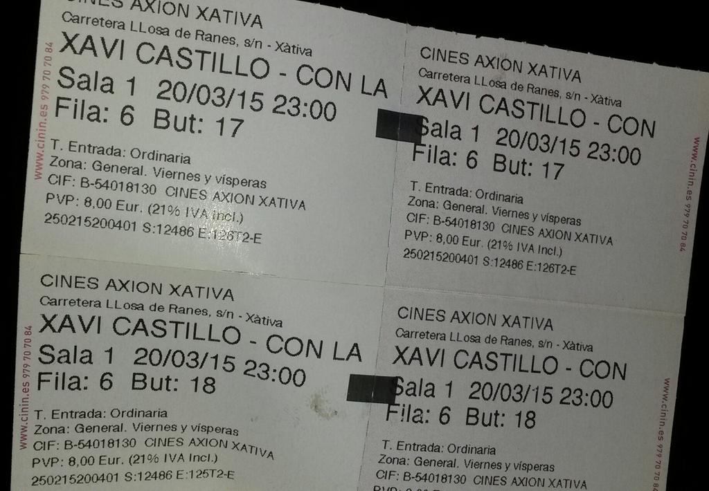 Eva_llopis's tweet photo. Molt bona nit ahir en los cines Axion en @ordinyana  😂😂 http://t.co/Fk8J0ffxwI