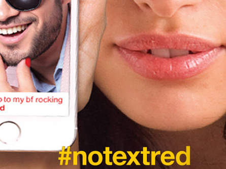 InfluensterCB's tweet photo. Thumbs up for no texting and driving! #NoTextRed @SinfulColors_NP http://t.co/SM3mh0vae7