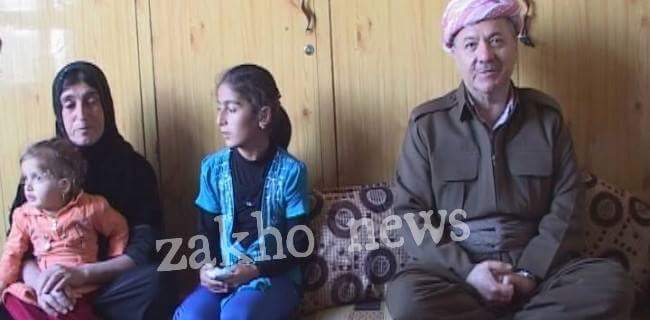 Sayın #MesutBarzanî #Newroz'da ilk olarak şehîd #HucamSurçi'nin ailesini ziyaret etti.