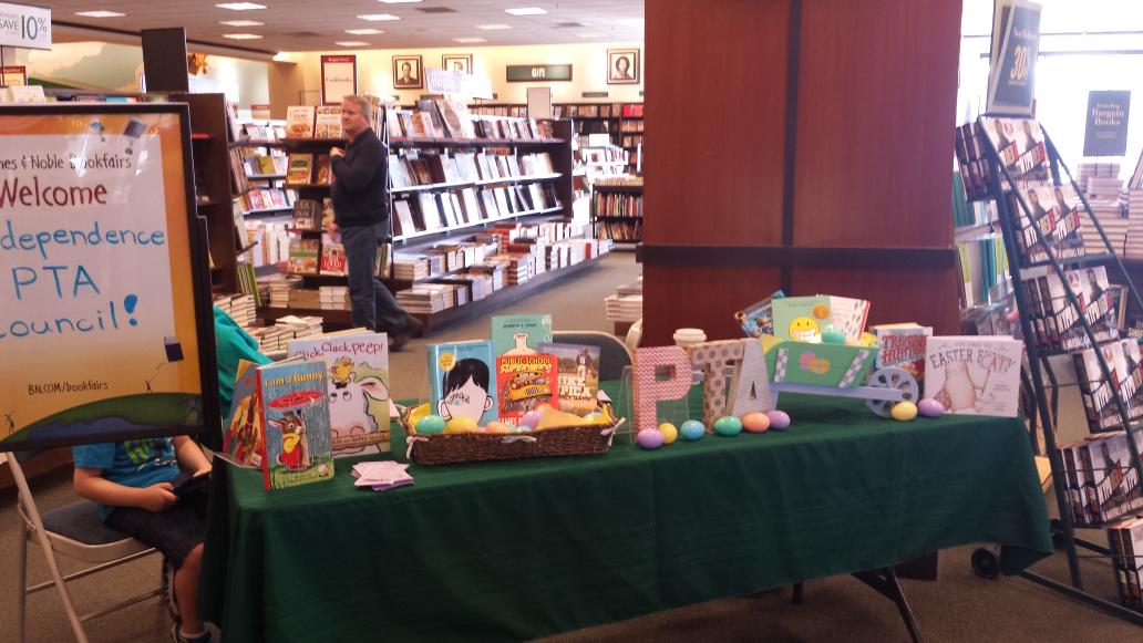 Support the Independence Council of PTA's book fair at Barnes &amp; Noble today until 8 : 00 pm!