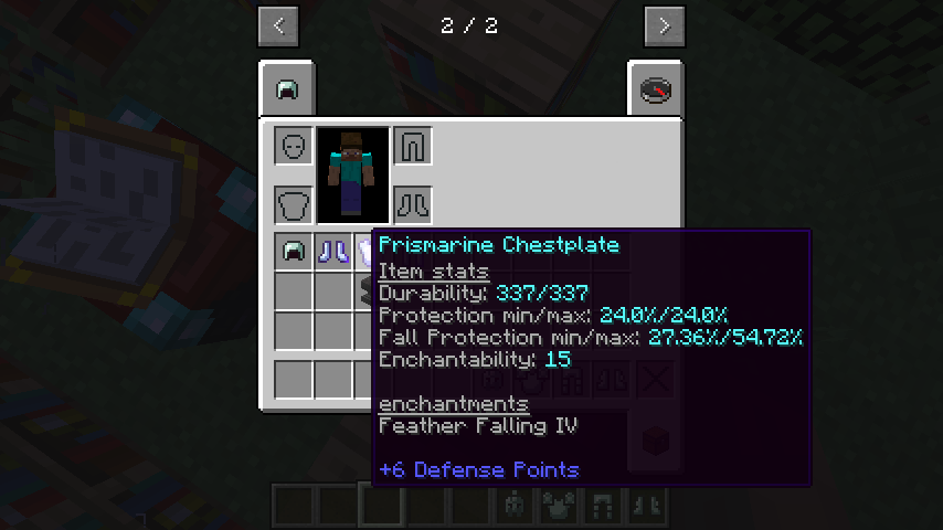 RoyalReafer's tweet photo. Ok, I will make a handle thingy for armor so it won't be fully resistant to fire or drowning. 
And a picture. http://t.co/z7jIKXW3Jc
