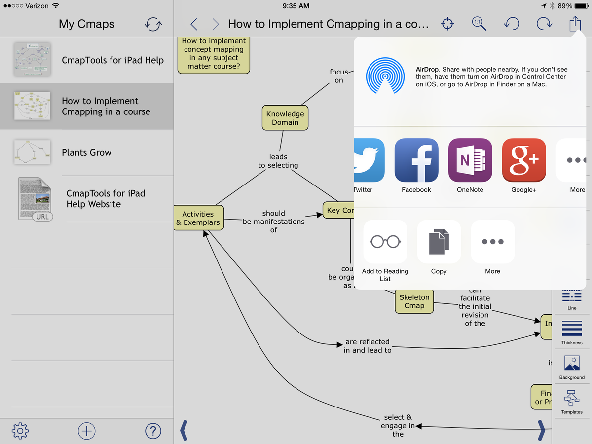 cmaptools's tweet image. Tweet a URL link to a Cmap directly from #CmapTools for iPad