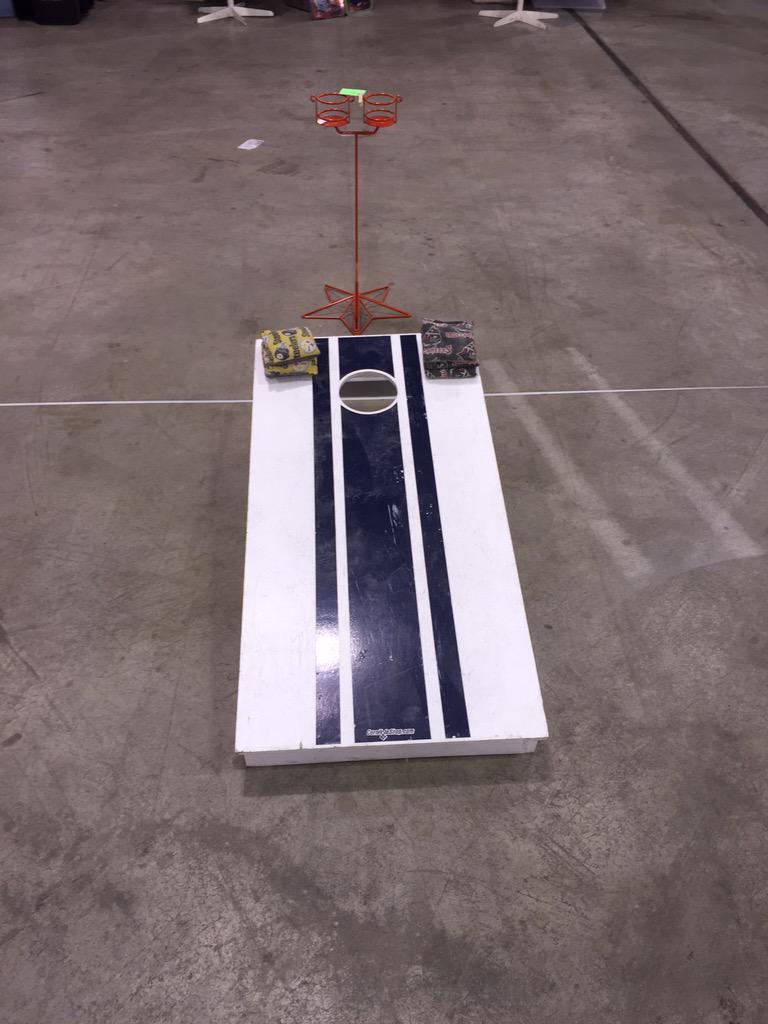 brewholders's tweet image. Corn hole set up!!!  Let's get this @ACBeerFest  started!!!