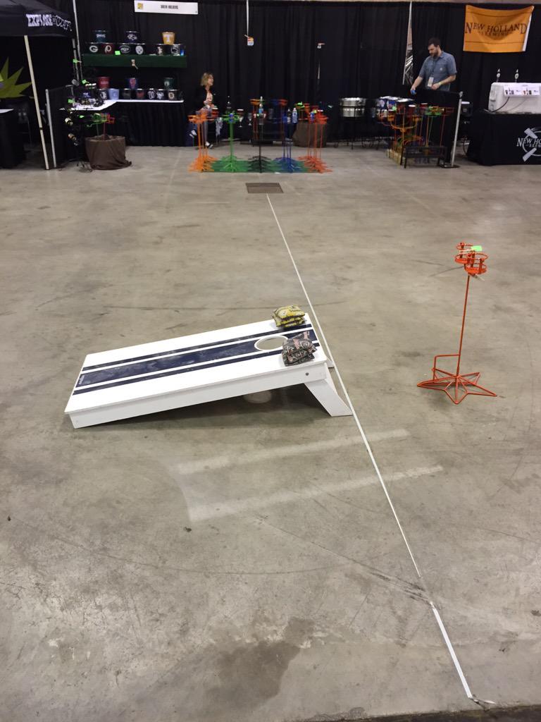 brewholders's tweet image. Corn hole set up!!!  Let's get this @ACBeerFest  started!!!
