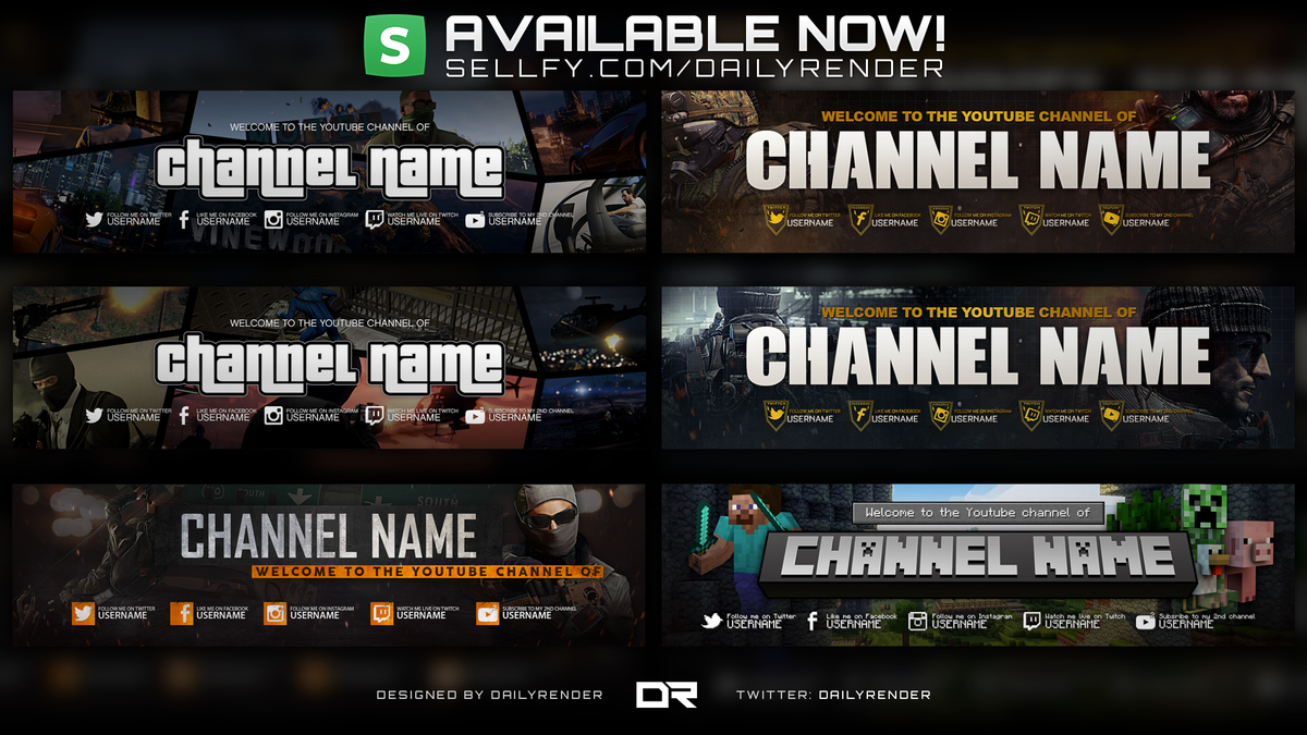 Luc Available Now In The Store Gaming Youtube Banners Http T Co G2hy1nfw5g Bfhardline Codaw Gtav Minecraft Http T Co S7sgeqitir