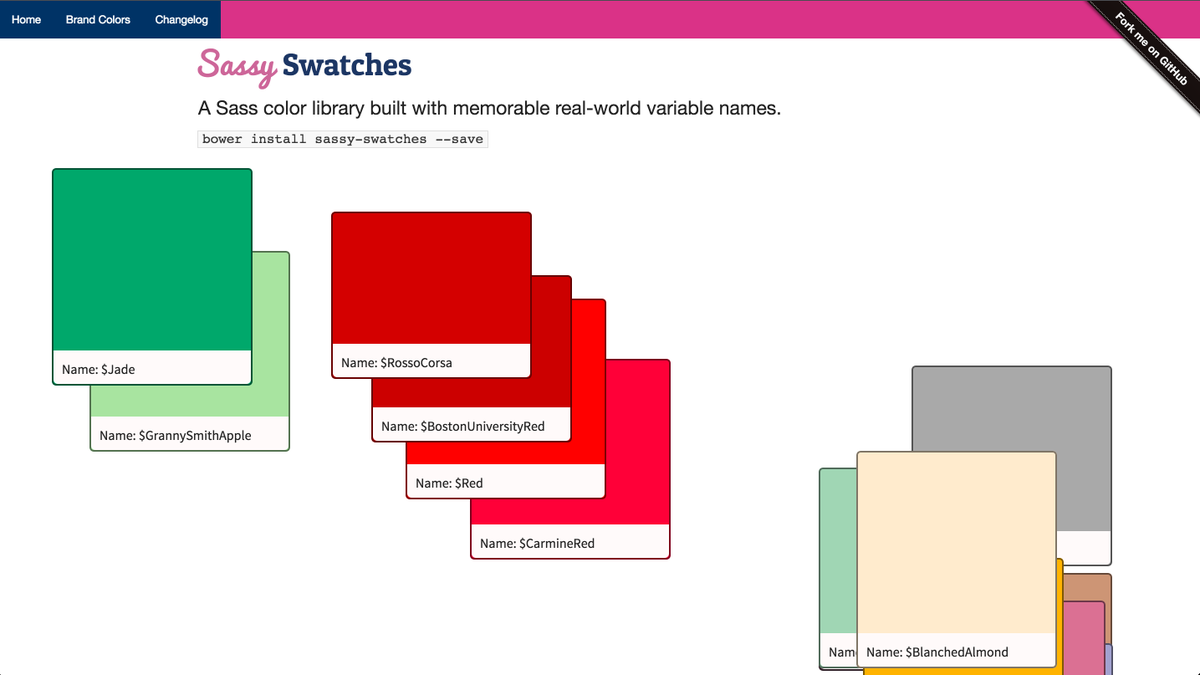 sassyswatches's tweet image. You can now drag tile swatches around to create stacks & color palettes!
sassyswatch.es
#webdesign #SassCSS