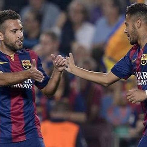   wishing happy birthday to his barcelona teammate jordi alba on instagram 