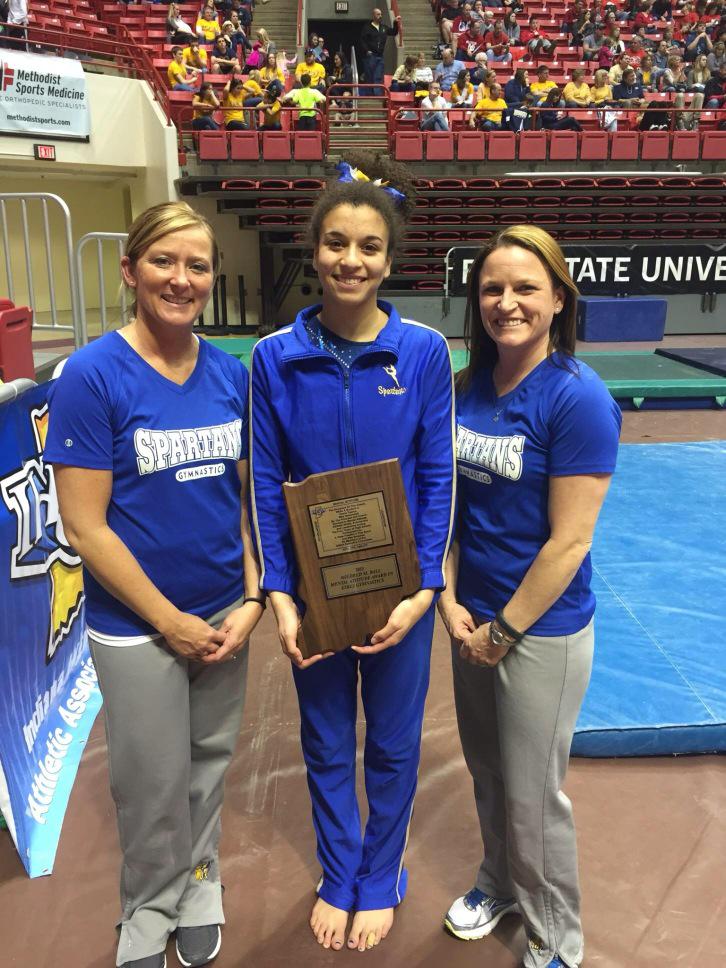 SpartansHHS's tweet photo. Madison Moore! Great job young lady! IHSAA Mildred Ball mental attitude award winner http://t.co/KWkilVMjfb