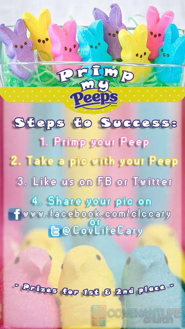 CovLifeCary's tweet photo. Join in the fun at Covenant Life Church! #Primpmypeep #tweetmypeep #CLC #easter http://t.co/5xSeNbIaF8