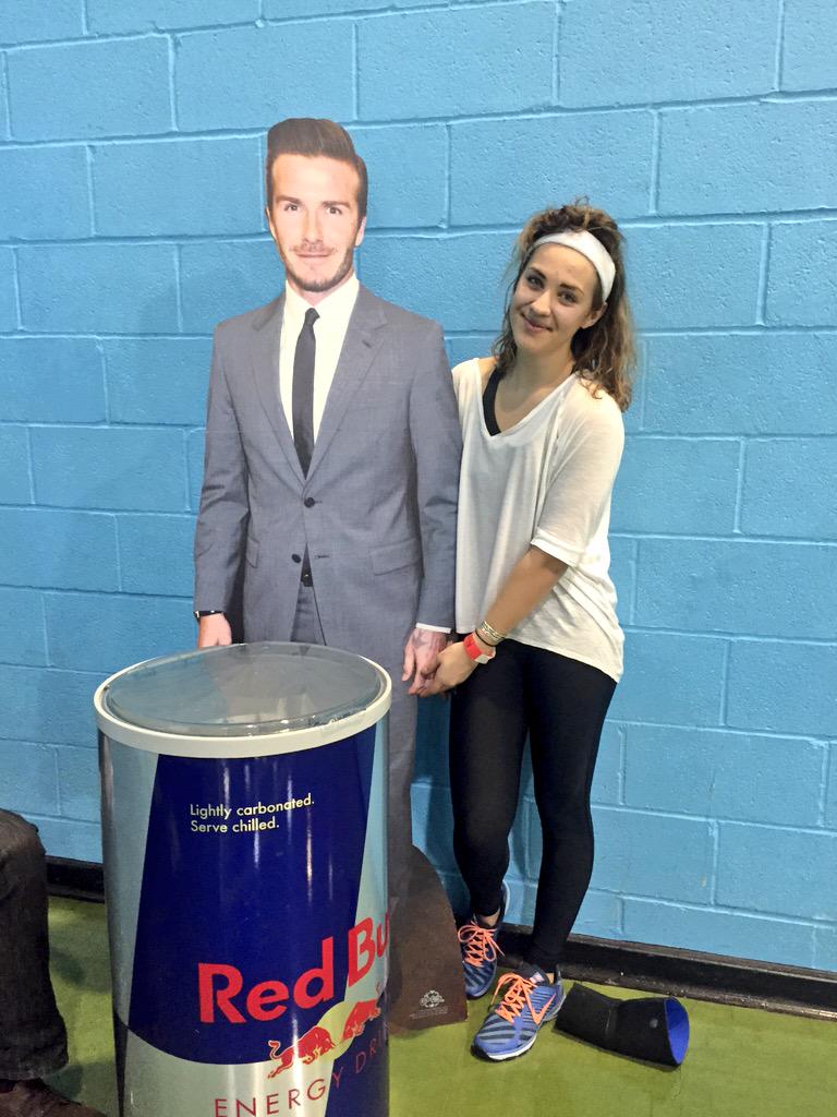 projectzorb's tweet photo. Beckham in charge of giving out @redbull today to players at #PROJECTZORB http://t.co/QU2QlLJSPw