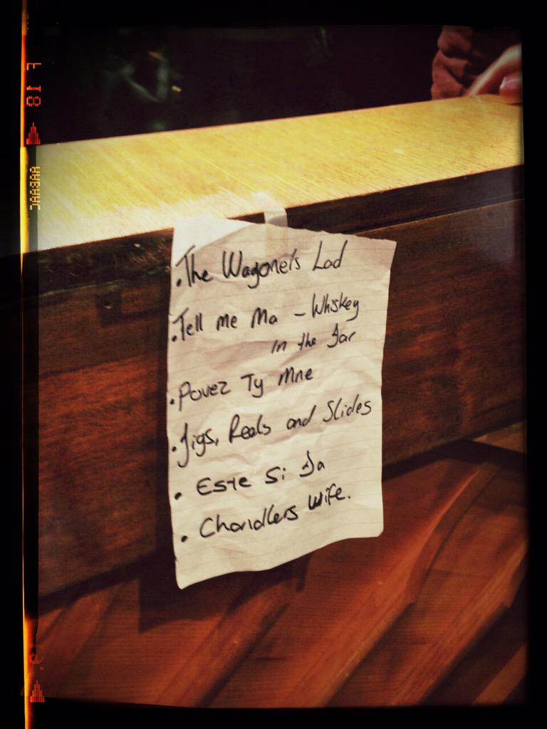 The FINAL pre-show set list. 😢 #weloveonce