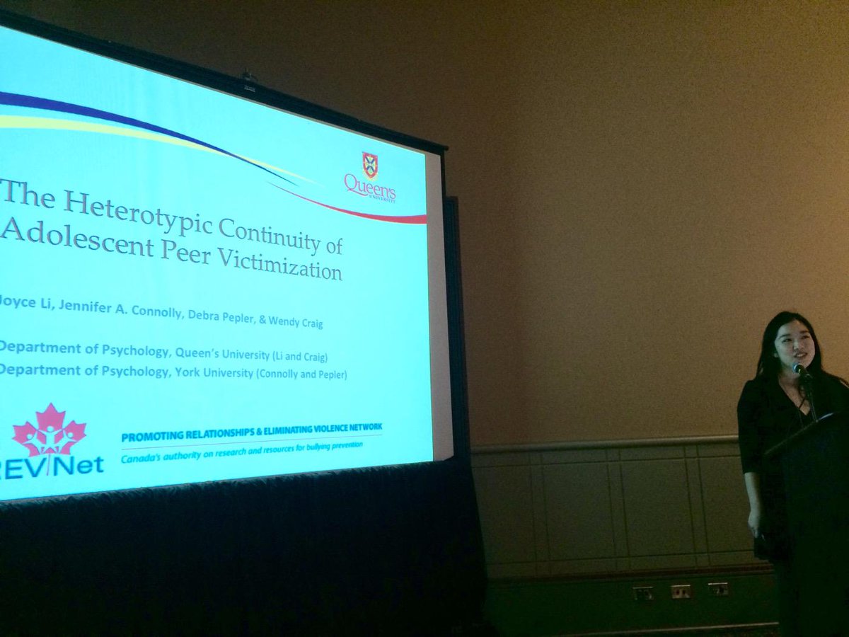 TheBullyLab's tweet photo. Joyce presents on the developmemtal relationship among different forms of peer victimization at #srcdphilly15. http://t.co/7dVOmc6V4R