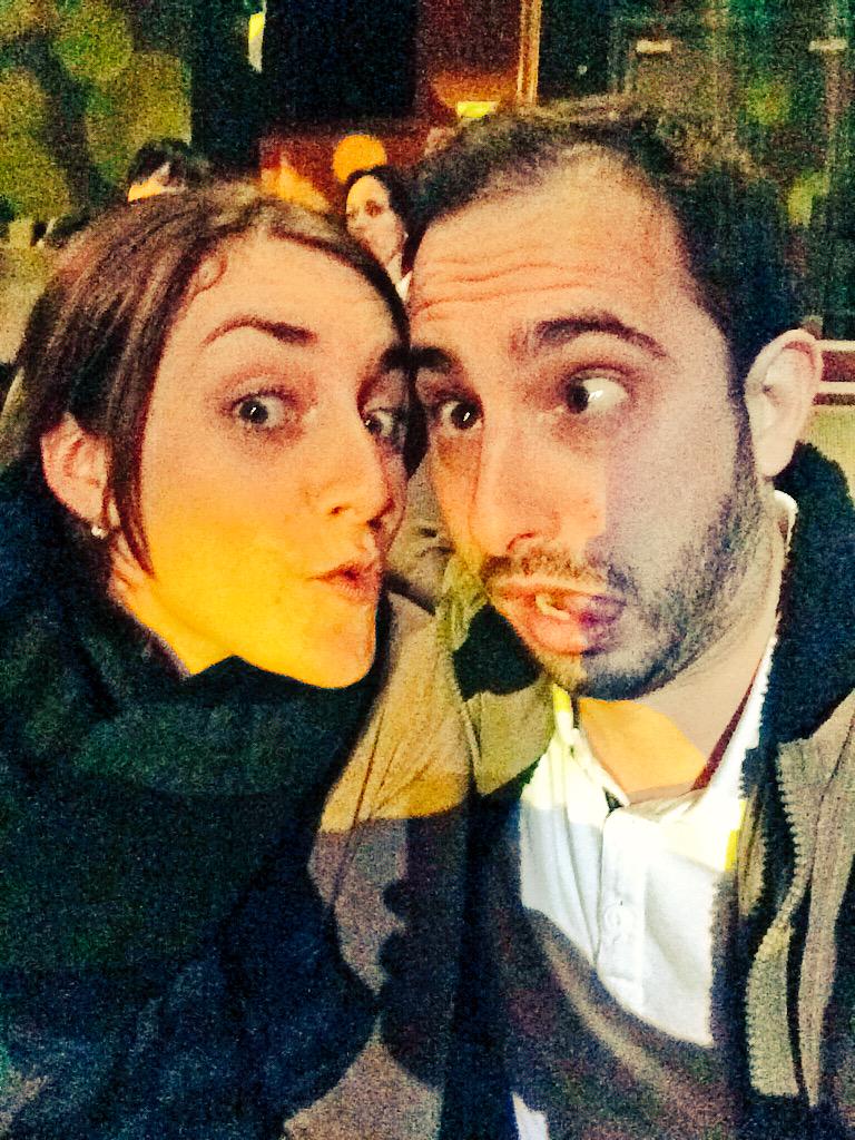 naomibmiller's tweet photo. After exhausting day of moving house, @Naji_Darwish &amp; I have escaped our now empty flat for @KomediaBath #comedyface http://t.co/YPWepmzXln