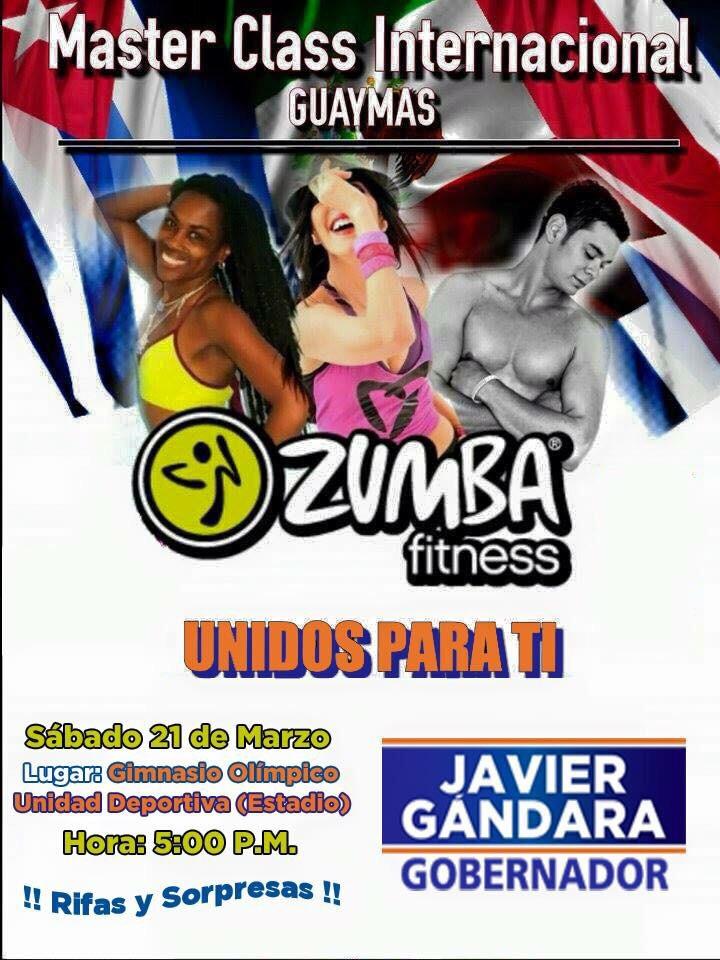 mvillegas2001's tweet photo. Para los "zumberos" de corazón los invita @JavierGandaraM y @MarcelaFdeG #ConAmorPorGuaymas http://t.co/8thduhkZPw