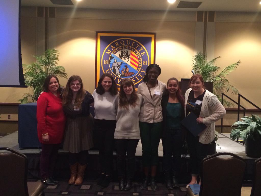 VanessaValenti's tweet photo. Was an honor to engage w/ amazing feminists doing the hard work in the Midwest at @MarquetteU #WLC2015 #ForAndWith http://t.co/3nE0wcqcP2