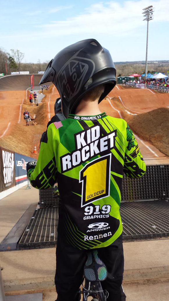bmxkidrocket's tweet photo. Made it to my semi! 😁 @usabmx #2015CarolinaNats @NovantHealthBMX @SpeedTechDevo @919Graphics http://t.co/K7sr5kswyW