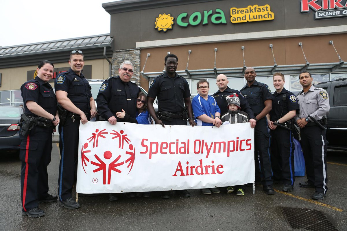 Airdrie_Echo's tweet photo. Law enforcement personnel and @SOAirdrie at Cora Breakfast &amp; Lunch for @Alberta_LETR. Fundraising today and tomorrow. http://t.co/PQvUmwUG6Q