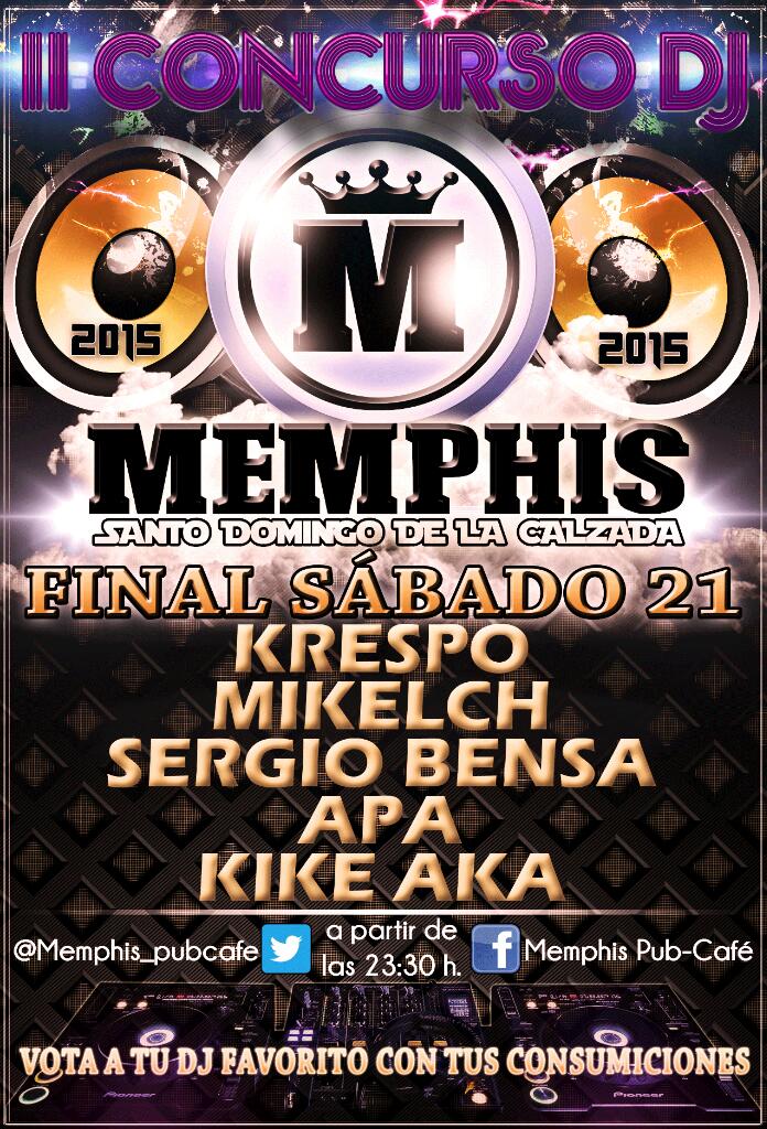 Esta noche la final del 2 concurso #djmemphis