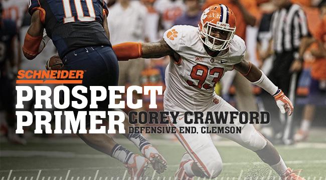 packers's tweet image. Corey Crawford had 25 ½ tackles for loss at Clemson

Watch his @schneiderjobs Prospect Primer: pack.rs/2o30o
