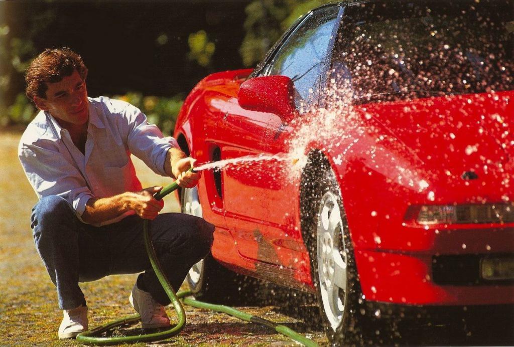 Ayrton senna and a Ferrari. Happy birthday legend    you will never be forgotten 