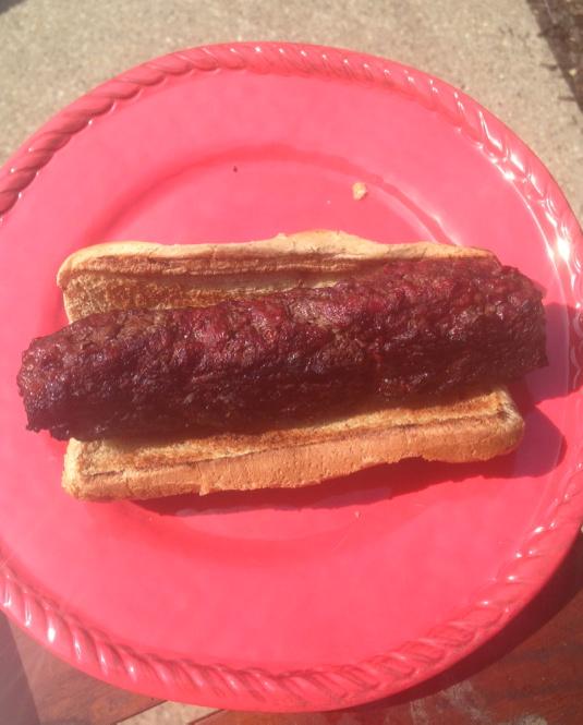 IKECONIC's tweet photo. “@sjb082001: Cooked my first #hamdog today. Hamburger in the shape of a hotdog. This could be a thing. http://t.co/0MHqFwAE1Y” Hotburger?