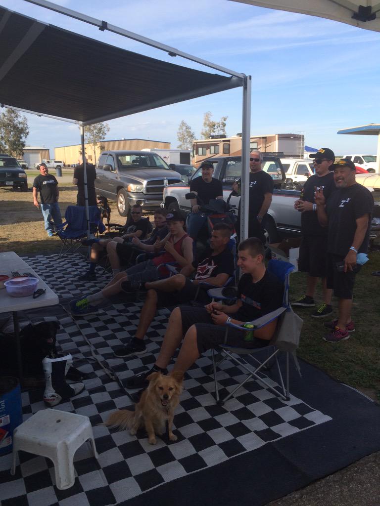 Road Racers Watching <a href="/SupercrossLIVE/">Supercross LIVE!</a> at Buttonwillow racetrack