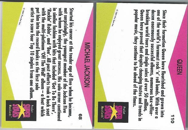 FavMusCards's tweet image. 1991 Proset musicards UK version have plain backs below the text, compared to the US version.