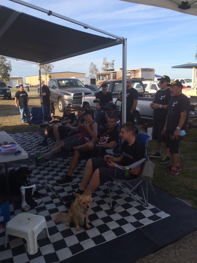 Road Racers Watching #SXonFOX at Buttonwillow racetrack