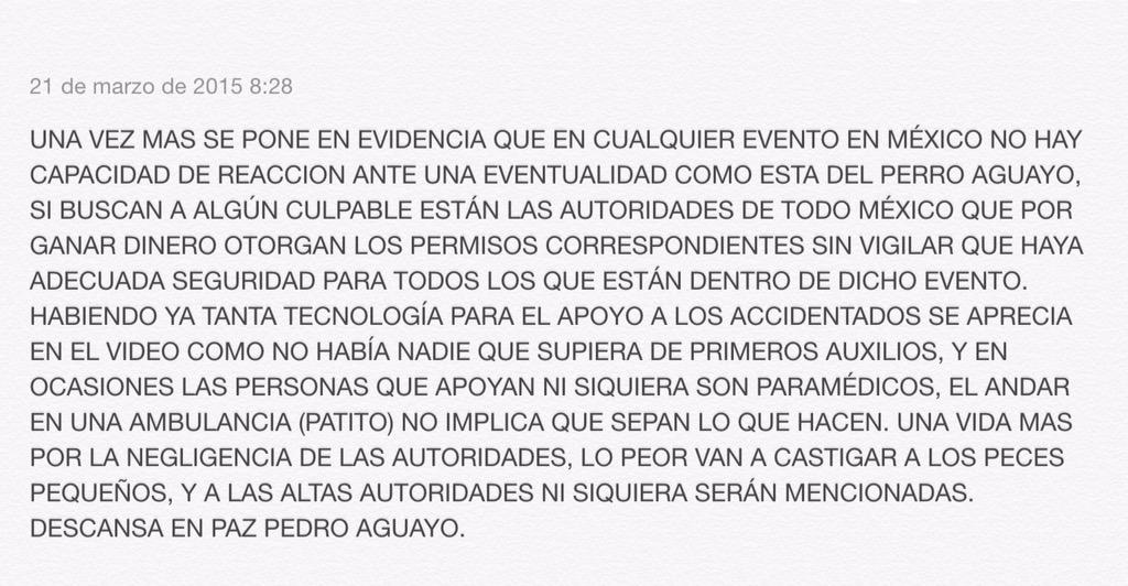 Isaac15sept's tweet photo. #ReyMisterioAsesino Apoyo total a Rey Misterio, castigo a empresarios, @J_Pietra http://t.co/FmY3diVHz9