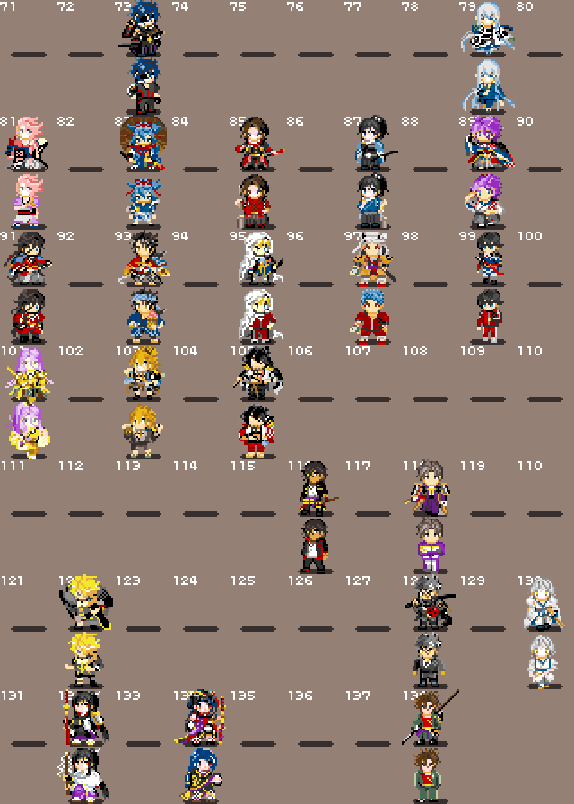 せの字の刀剣乱舞ドット絵まとめ せの字の刀剣乱舞ドット絵まとめ