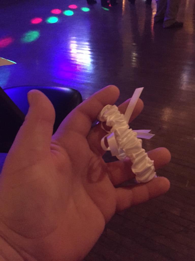 ZStephani's tweet image. Caught this at Marty and Kim's wedding. Looks like I'm next!  Uh oh