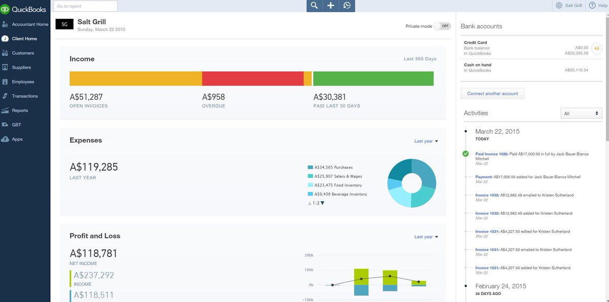 Seriously Easy cloud acconting for small business <a href="/QuickBooksAU/">QuickBooks Australia</a> Try it out for yourself today- bit.ly/XFW62d